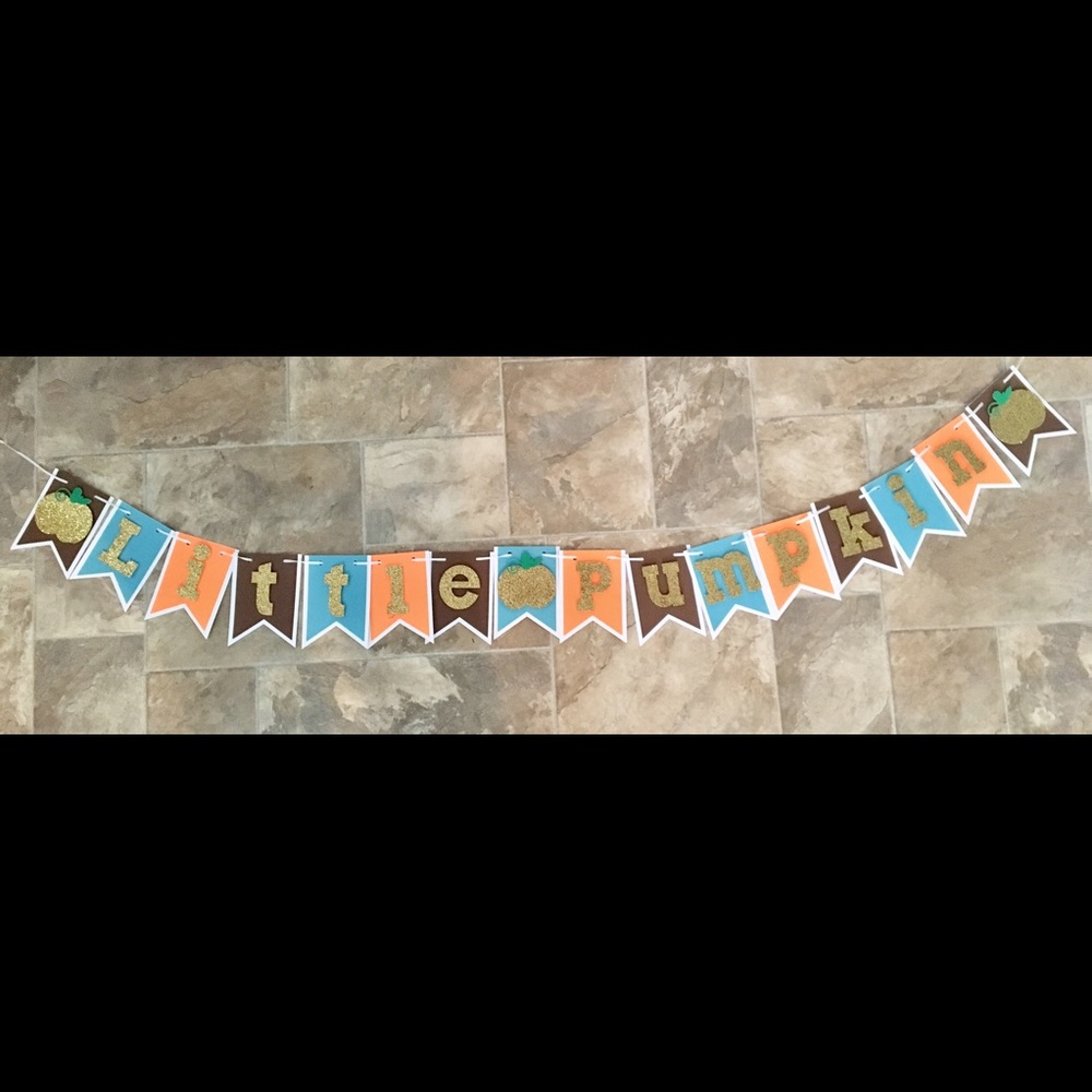 Little pumpkin banner