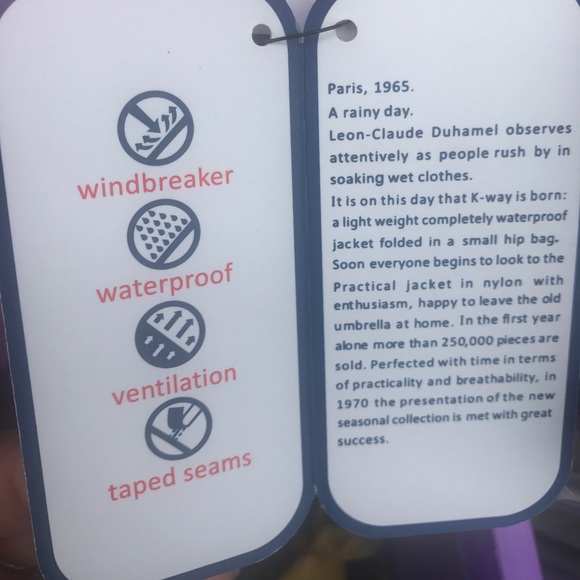 Brand new K-Way zipper hoodie  purple in a size 6 - Picture 4 of 4