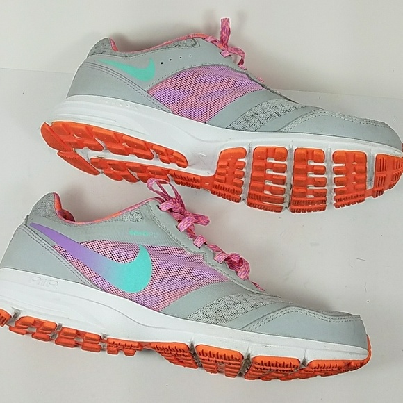 Nike Shoes Nike Air Reslon Shoes Gray With Orange Purple