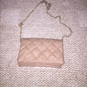 Tan stud purse