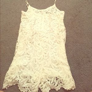 white lace romper