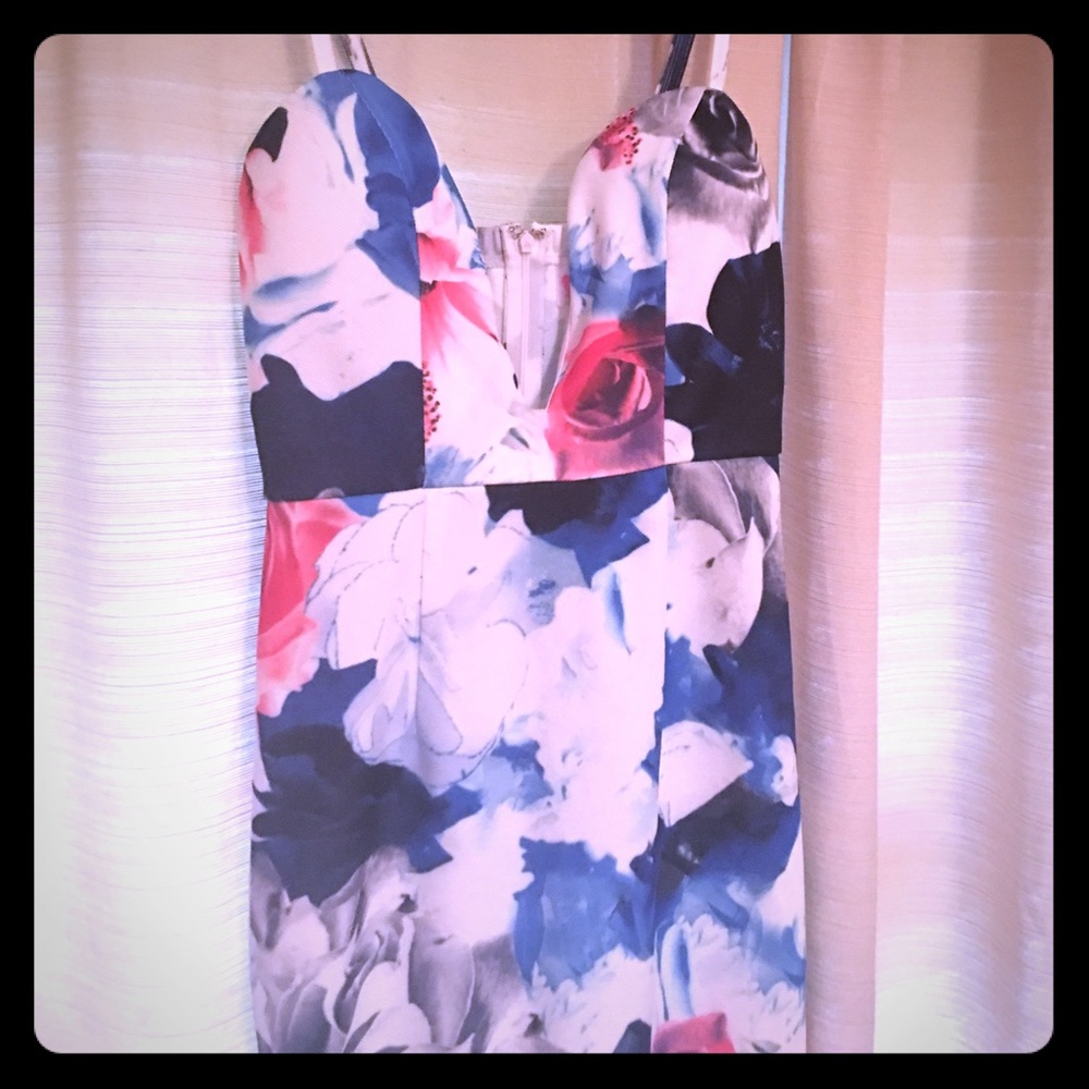 Floral mid length dress