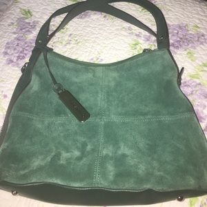 Tignanello Purse. Beautiful Suede Emerald Green