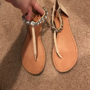 Barely worn bejeweled sandals