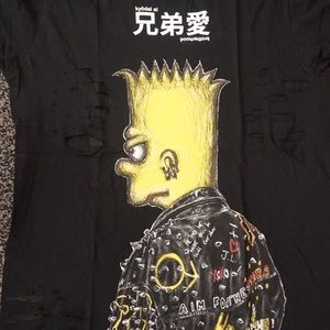 Dom Rebel Men's Graphic Simpsons Cartoon T-shirt