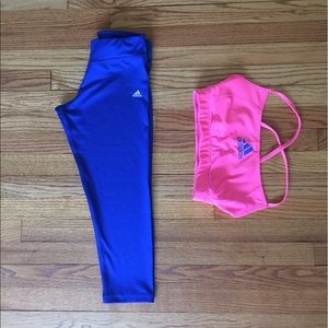Pink Adidas Sport Bra