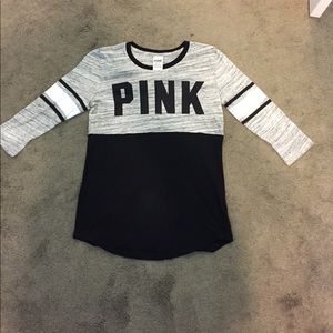 Pink quarter sleeve shirt