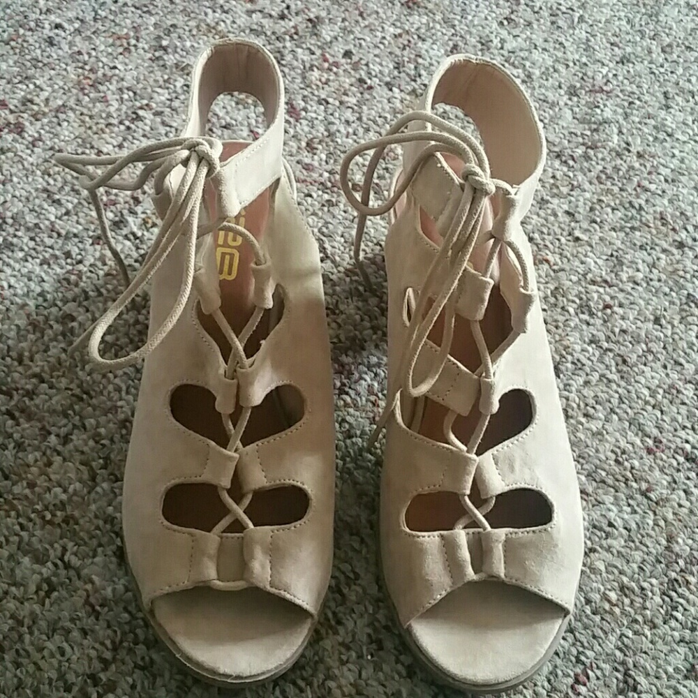 Lace up sandals