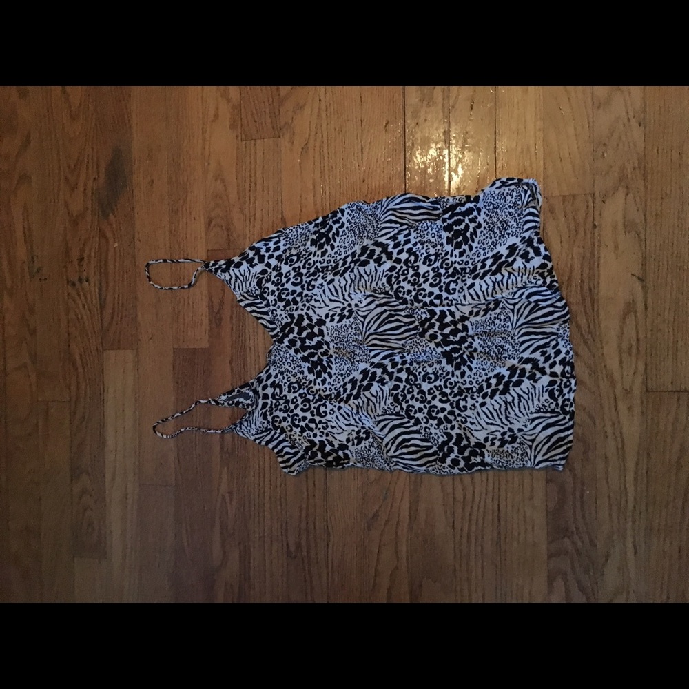 Animal Print Tank Blouse