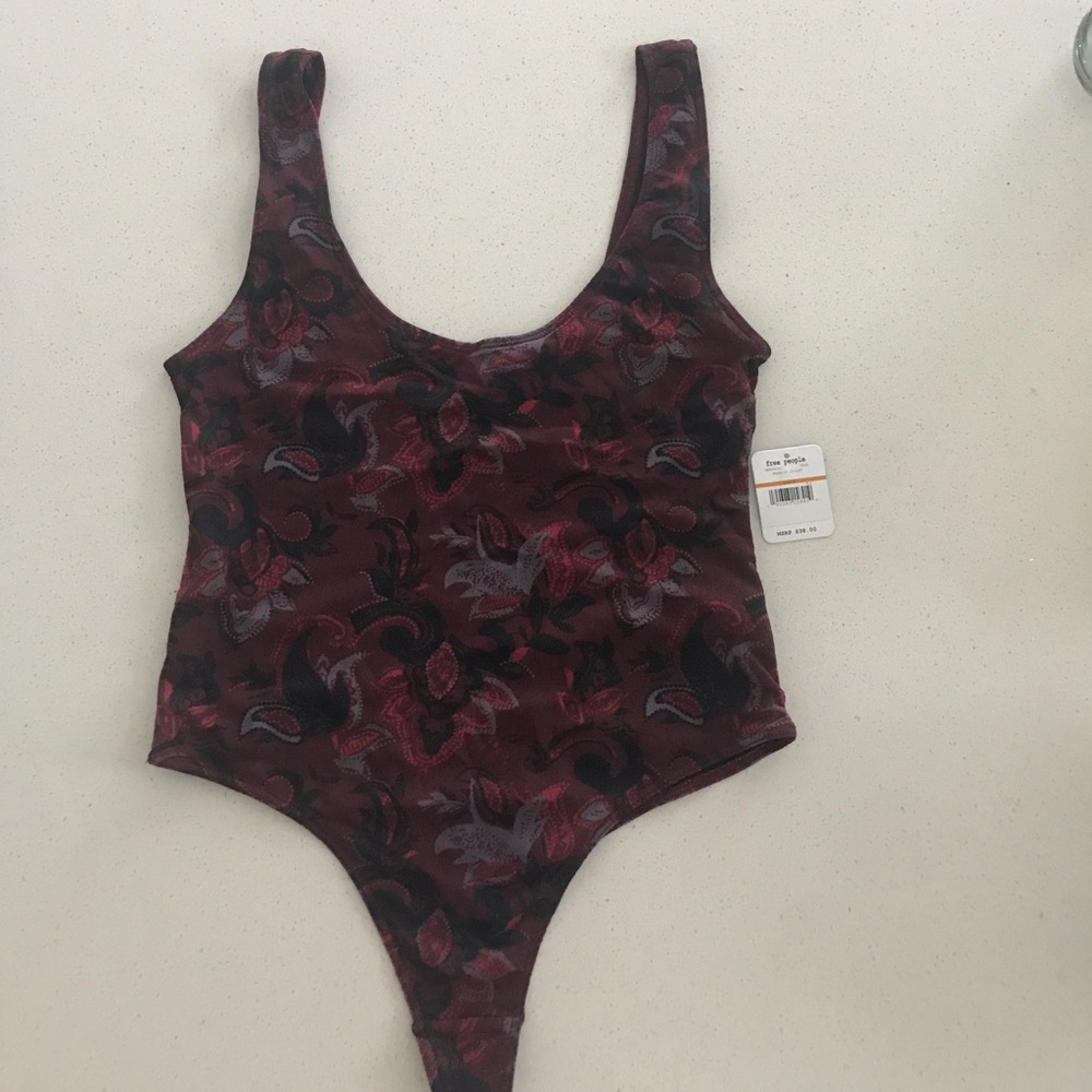 Free People Paisley Body Suit