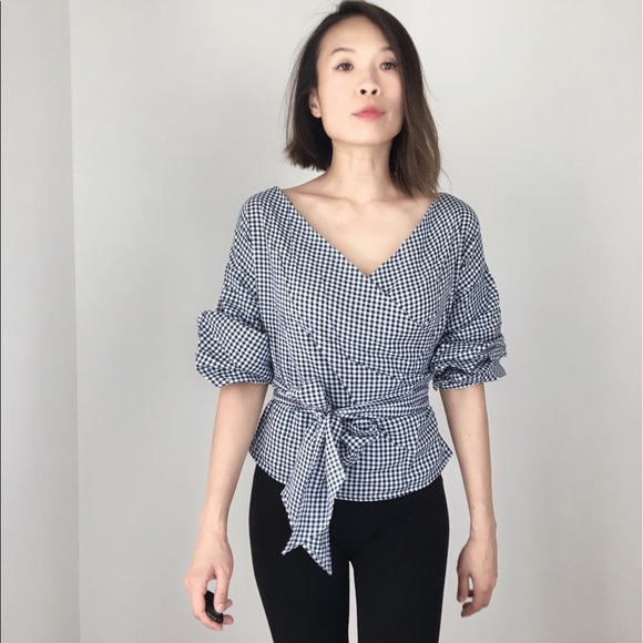 Taylor gingham wrap shirt . - Picture 4 of 4