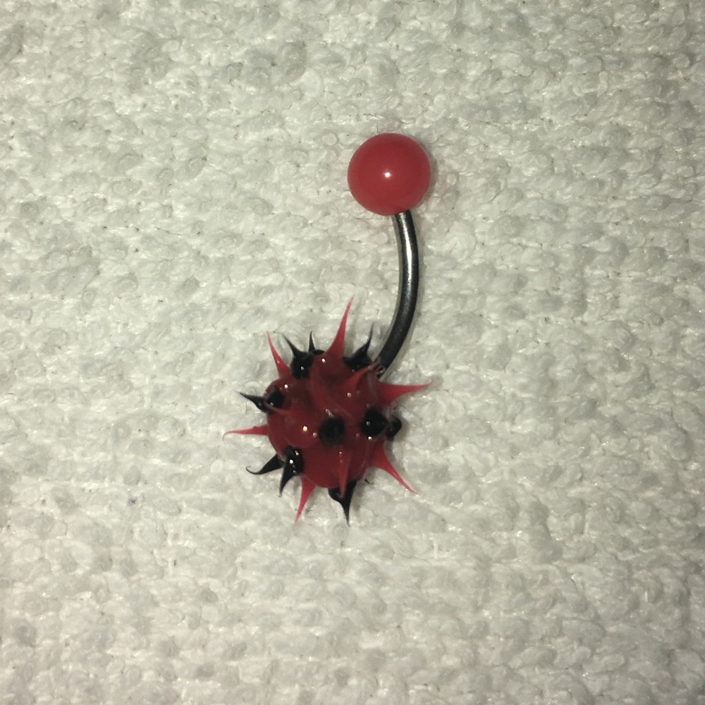 Fun and funky spiked belly ring