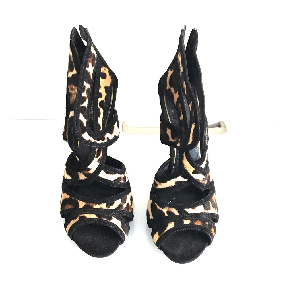 Dolce & Gabbana Multiband Leopard High Heel Sandal