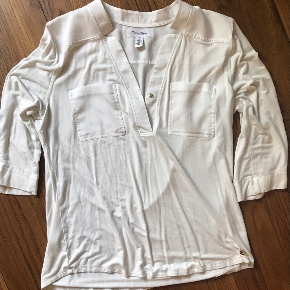 White Calvin Klein blouse