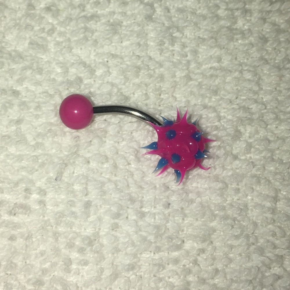 Fun and funky spiked belly ring