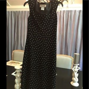 EUC Jones polka dot black & white summer dress