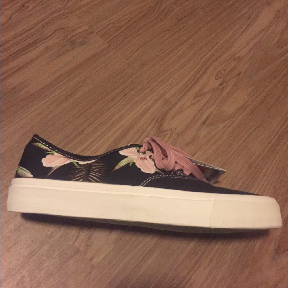 SOLD Zara Canvas Lace Up Shoes Tropical Prt SZ 37 - Picture 6 of 7