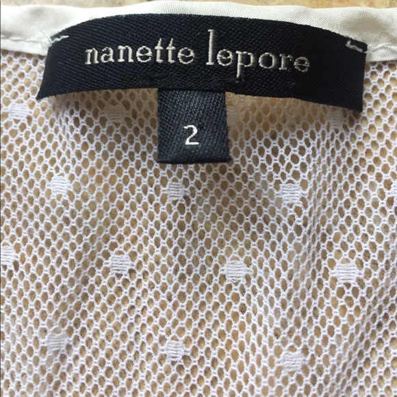 Nanette Lepore super soft lightweight ivory silk - Picture 3 of 8