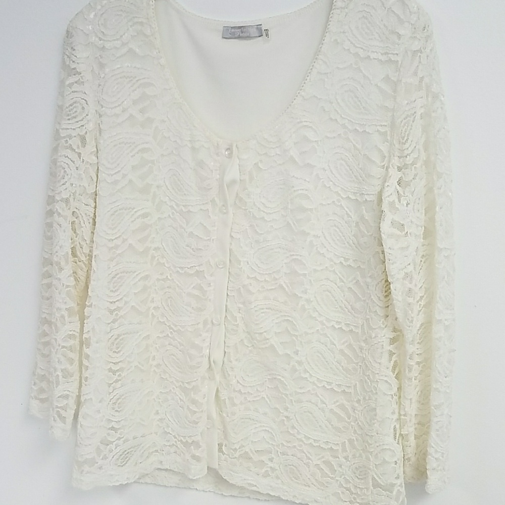 Ivory lace top