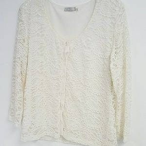 Ivory lace top