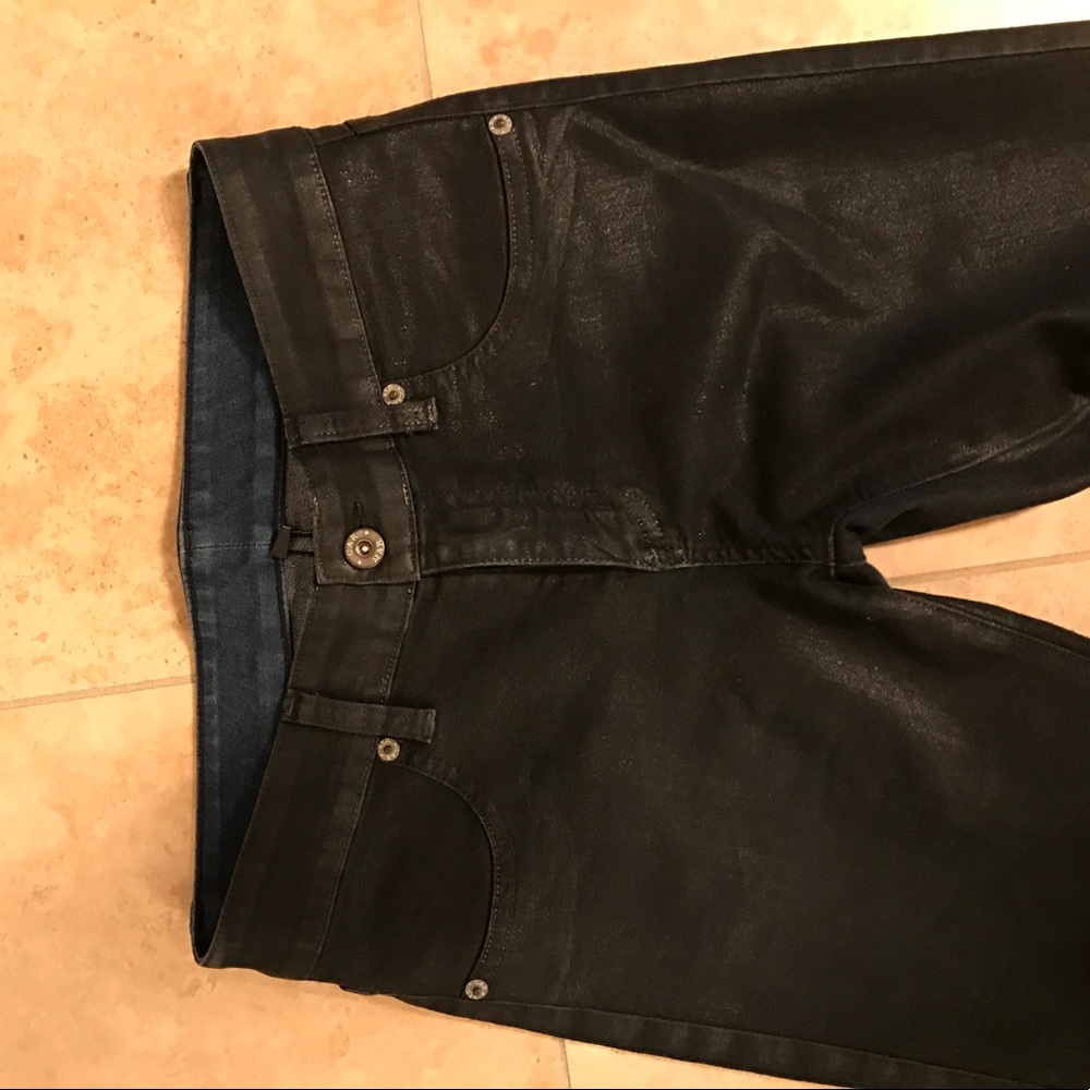 CARMAR black skinny metallic sheen Jean