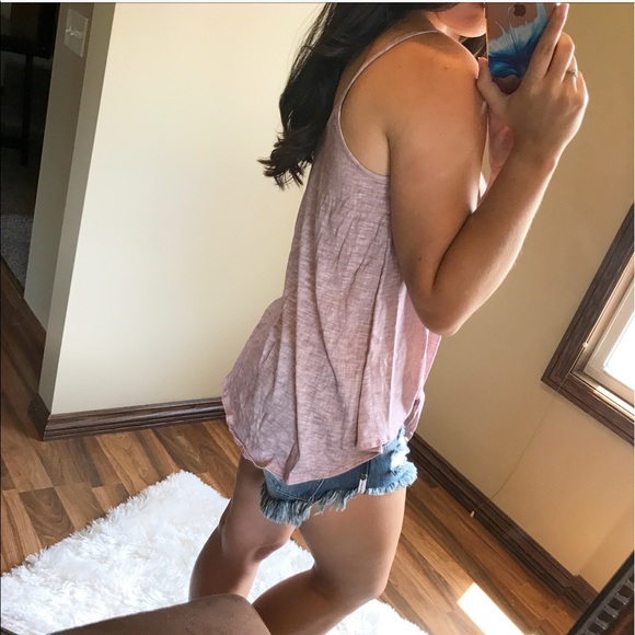 ⚫️LAST 2 || ANGIE Mauve Tied Tank - Picture 4 of 5