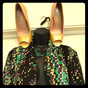 Bebe XL Two-Piece Jumpsuit and Bella Marie Shoes