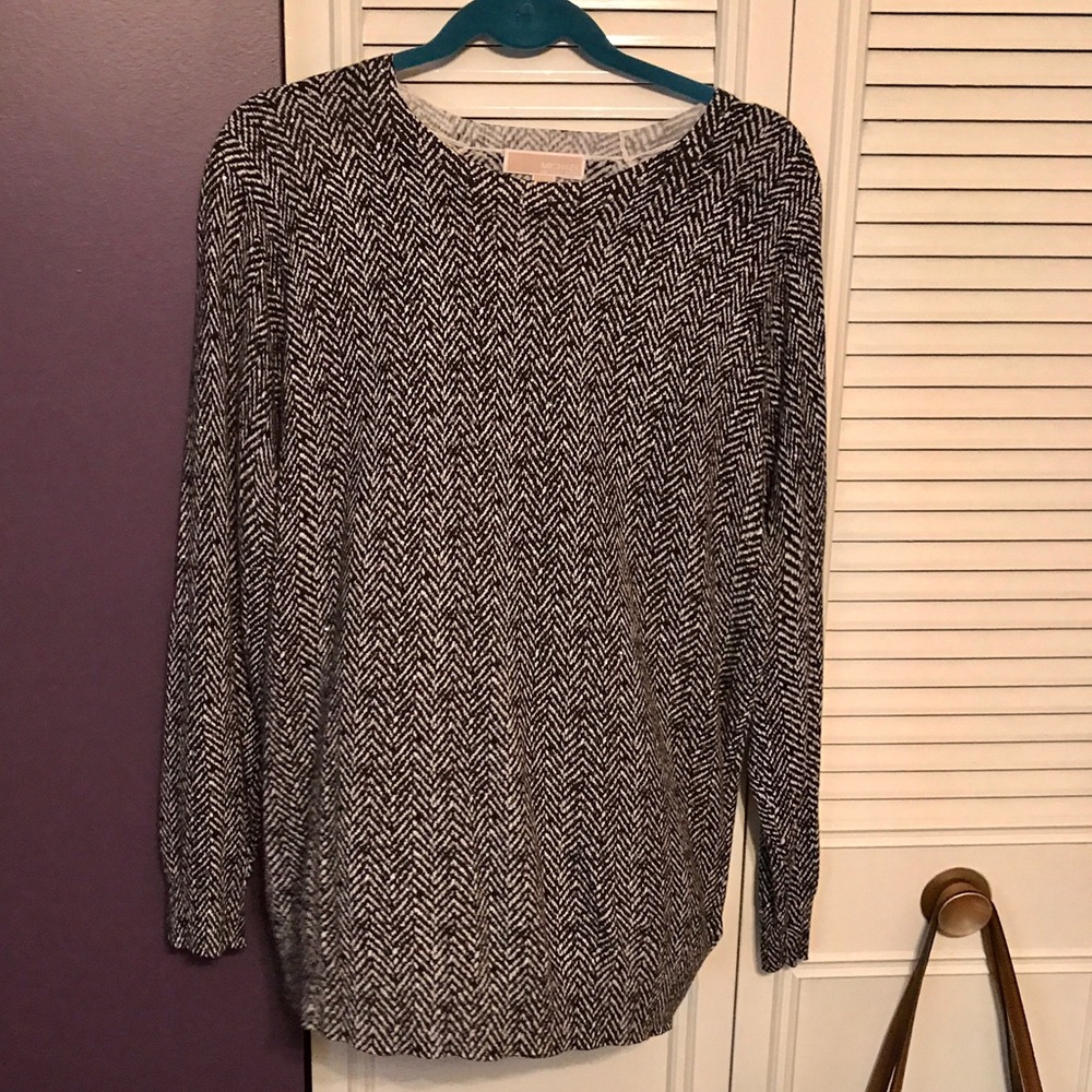 Micheal Kors Black n White with Sparkles Top