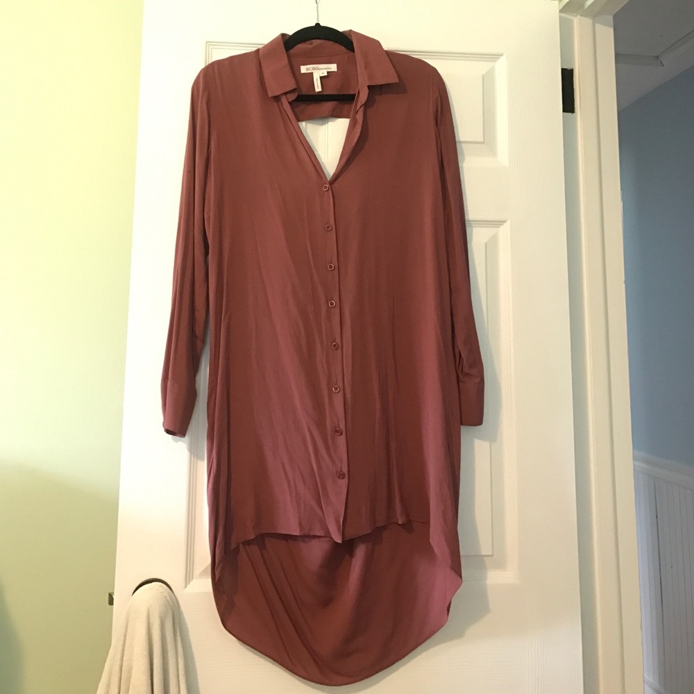 BCBGeneration Button Down Shirt Dress