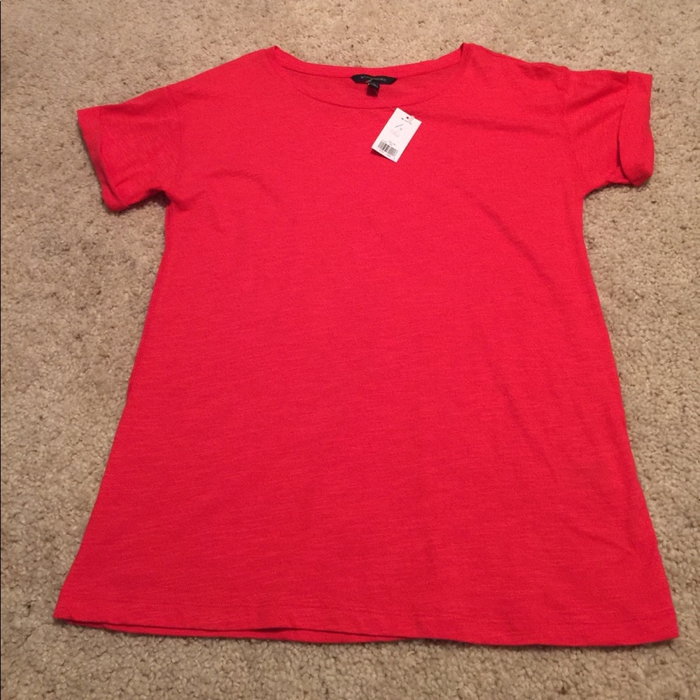 Red Orange Banana Republic T-Shirt NWT Sz Small