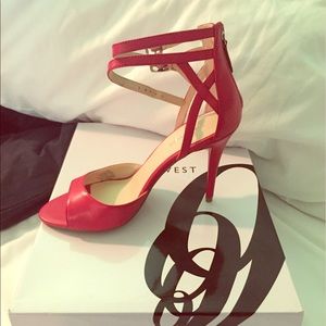 New Nine West Red Heels