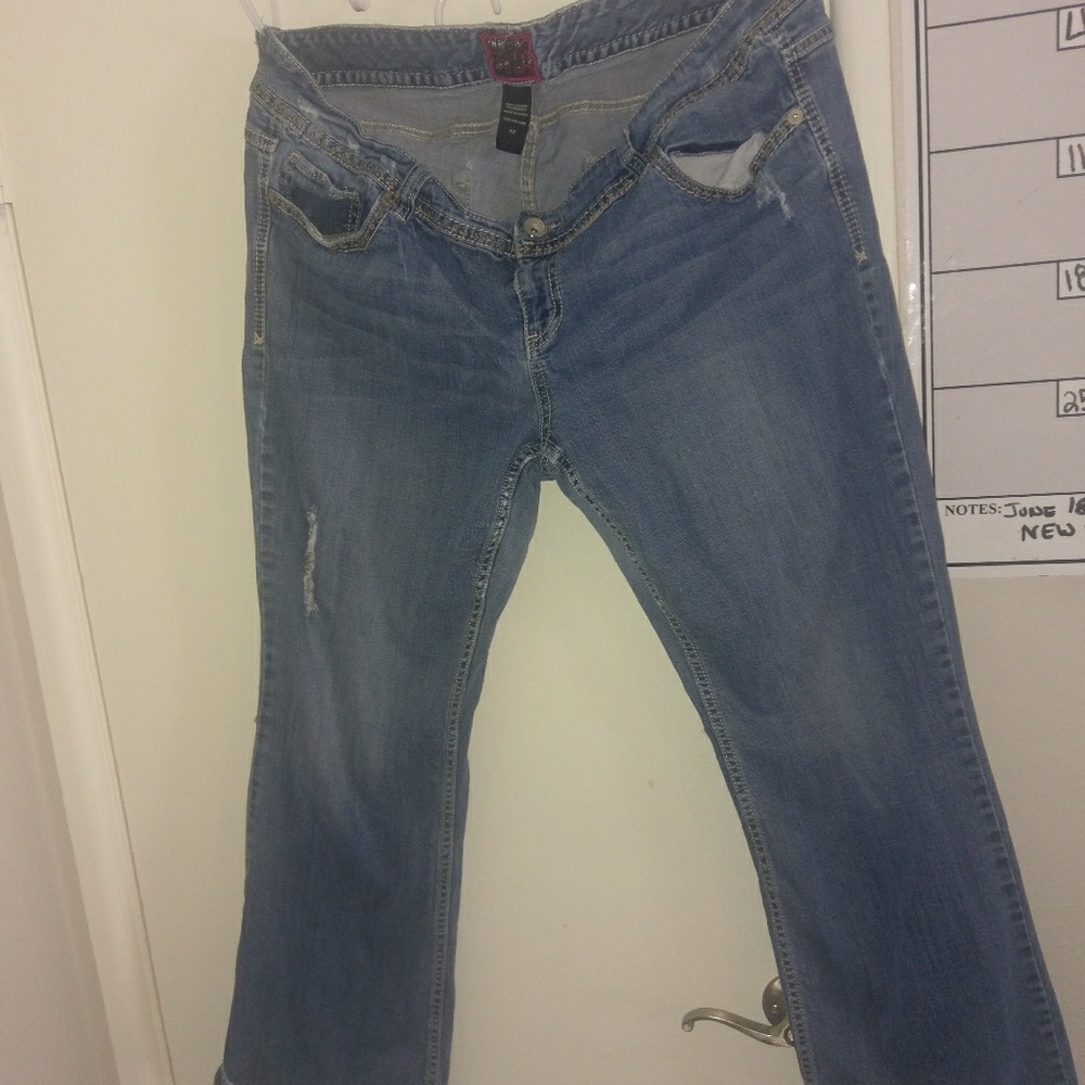 22 torrid distressed Bootcut jeans