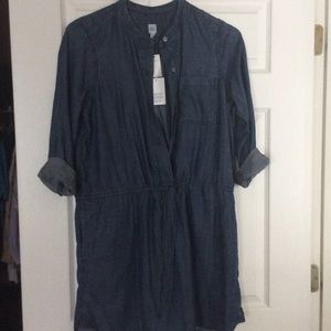 Gap Drawstring Chambray dress