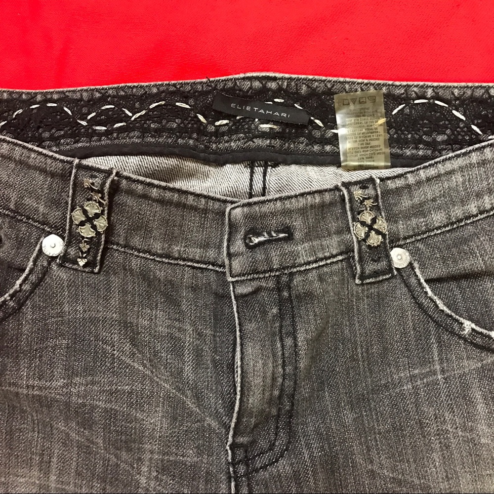 Elie Tahari Gray Wash Jeans (US SZ 8)