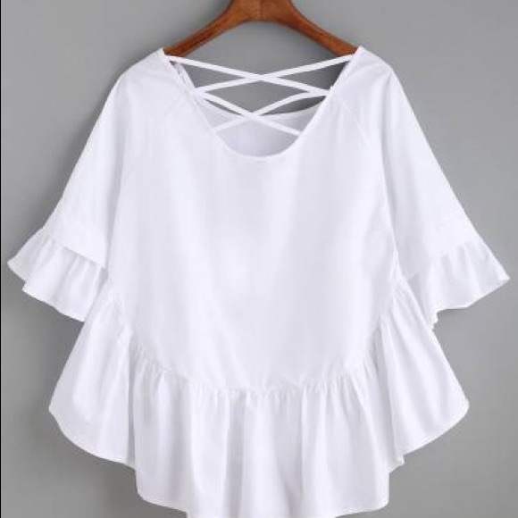 Ruffled smocked blouse - Picture 2 of 2