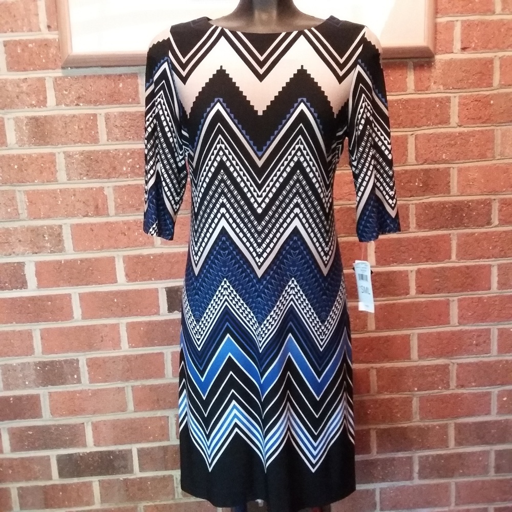 NWT Studio One chevron patterned Dress