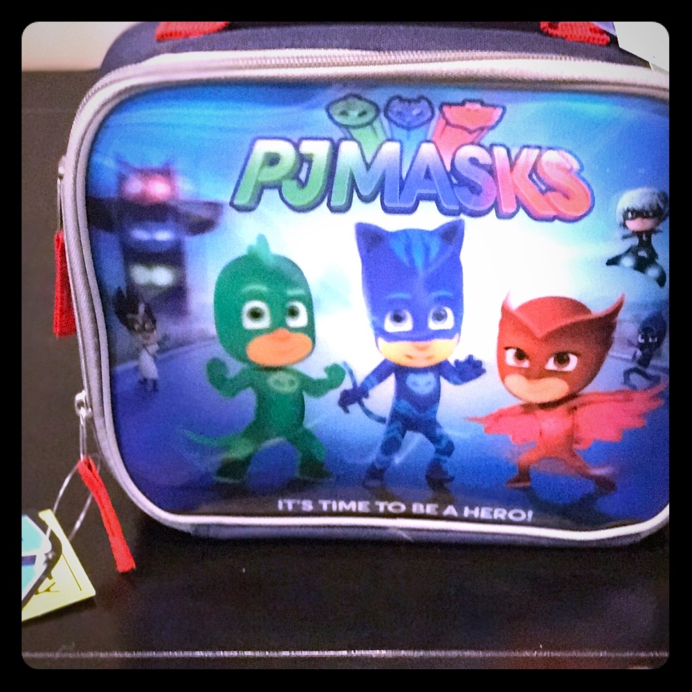 New With Tags PJ Masks 3D Lunch Box