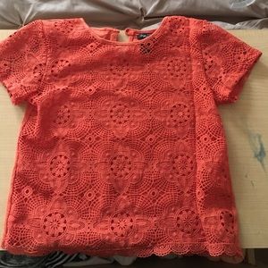 See through lace in the front