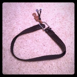 NWT Michael Kors Brown Braided Belt Sz M