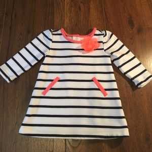 Gymboree dress navy striped