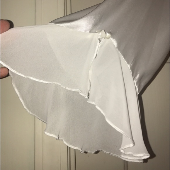 VINTAGE 💜LINEA DONATELLA💜Peignoir Pearl/Lace Set - Picture 5 of 9