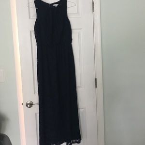 NY&Co Navy Lace Maxi Dress