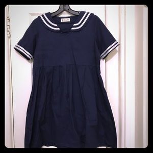 Classic navy short sleeve sailor dress