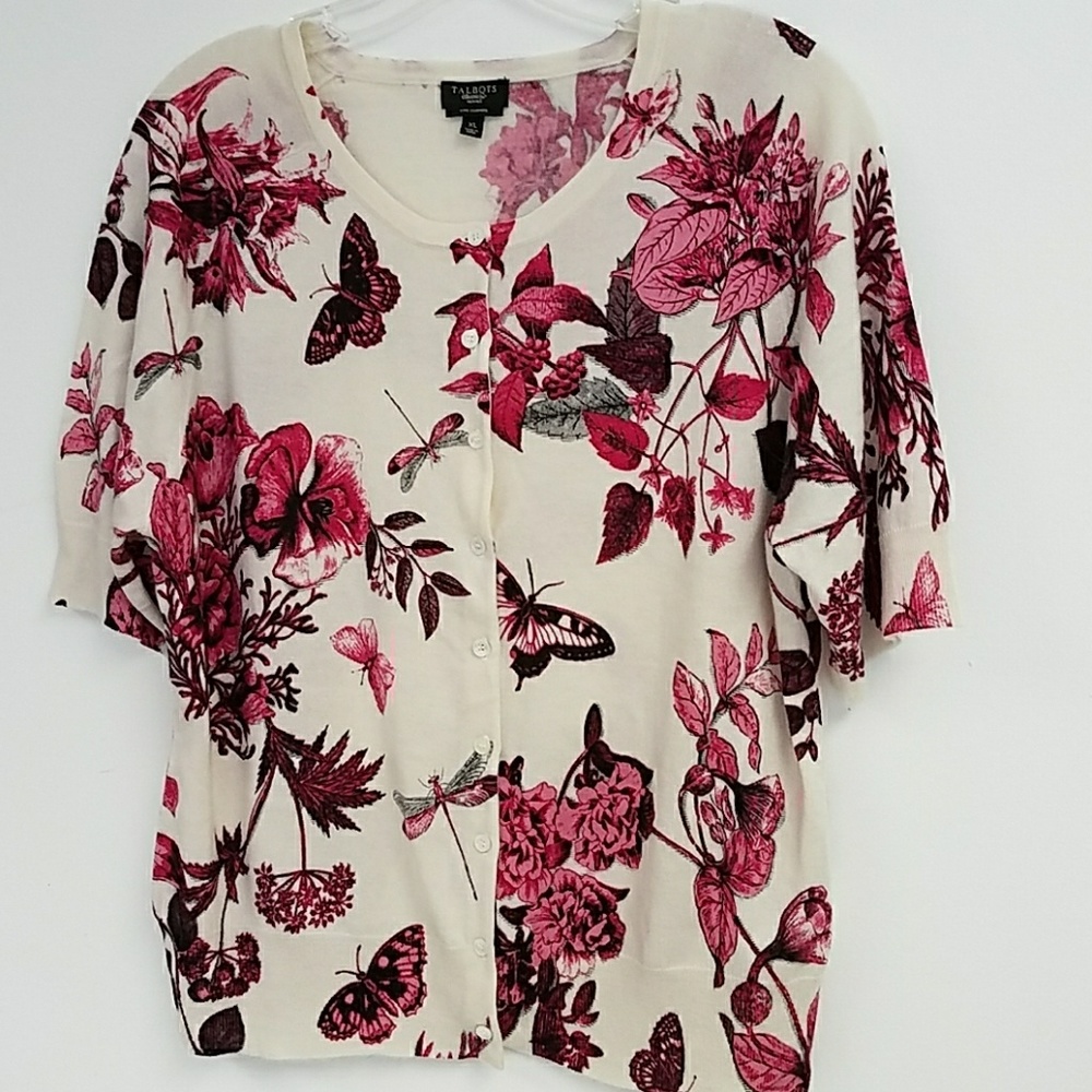 Talbots  PURE Cashmere SWEATER CARDIGAN