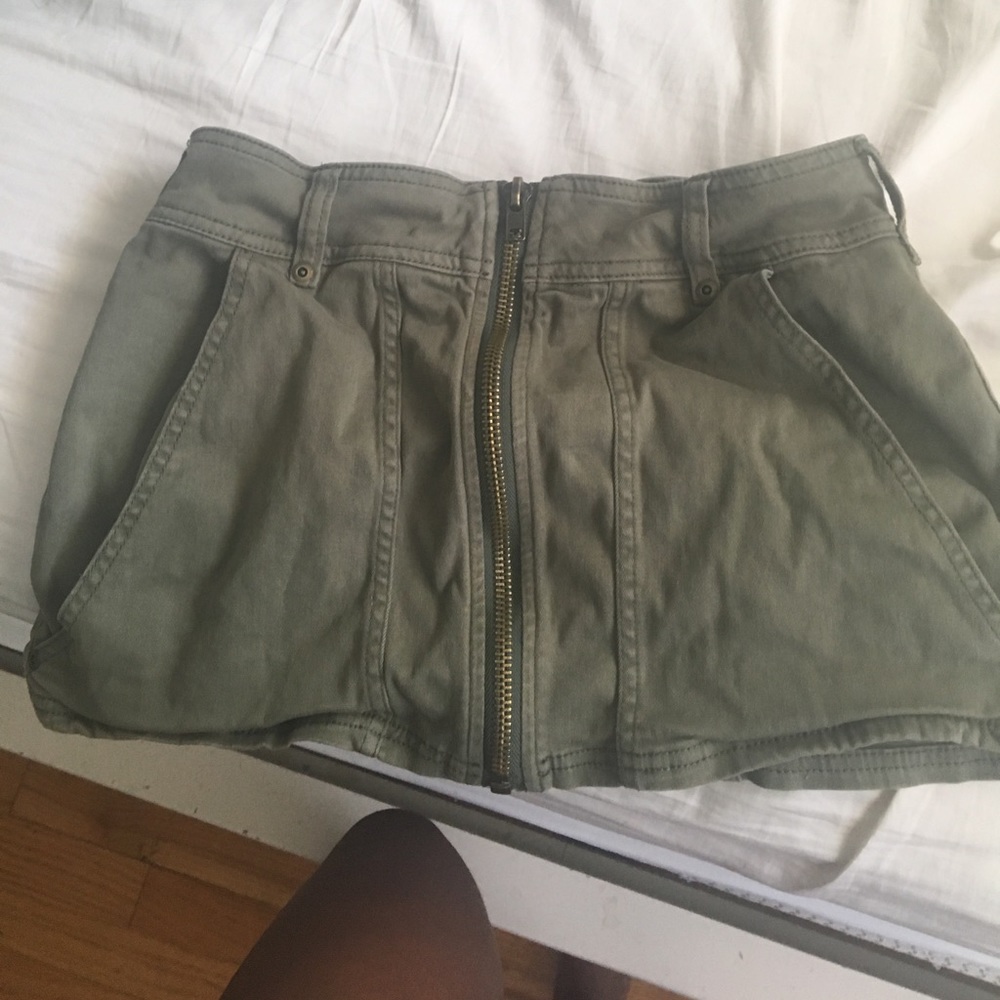 Free people army green mini