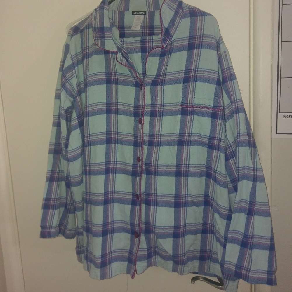 Joe boxer flannel plaid pajamas 3x