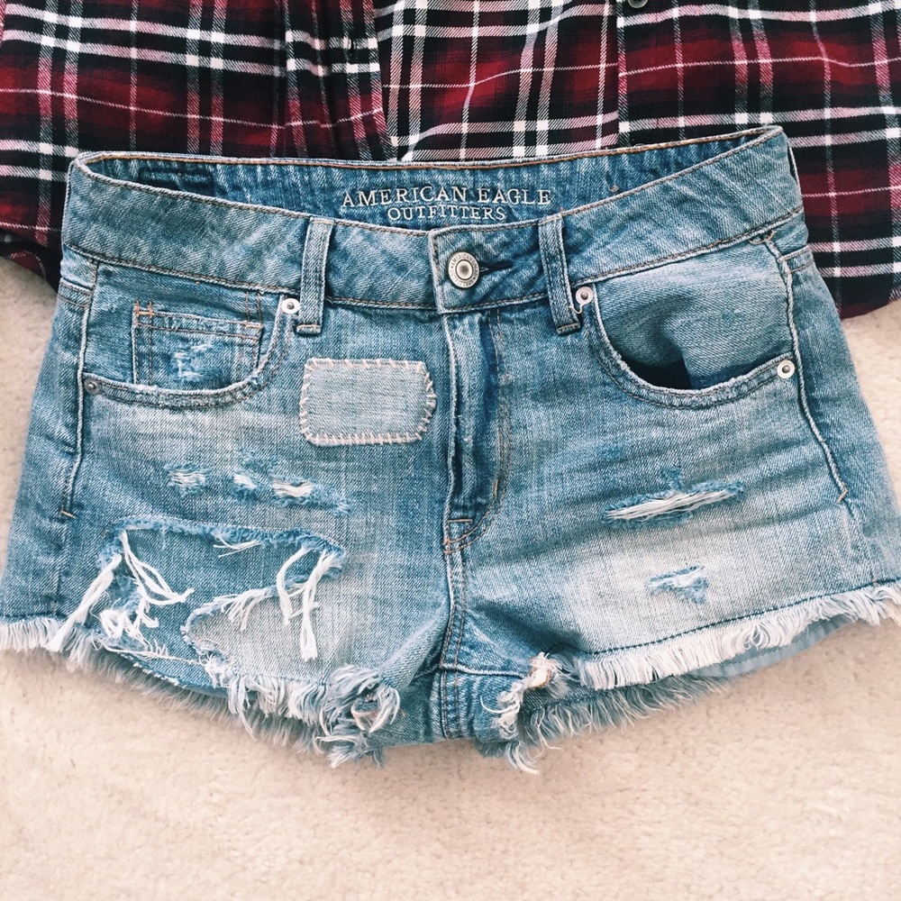 Denim High Waisted Shorts