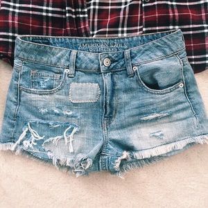 Denim High Waisted Shorts