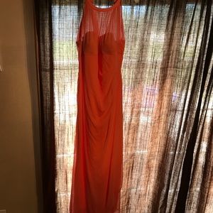 Coral bridesmaid dress