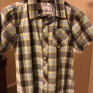 Boys Quicksilver button down short sleeve shirt